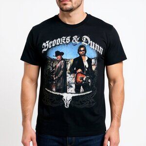 Brooks and Dunn Graphic Tee Cotton Neon Circus Tour XL